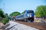 Piedmont Train #72 departs Salisbury Station  